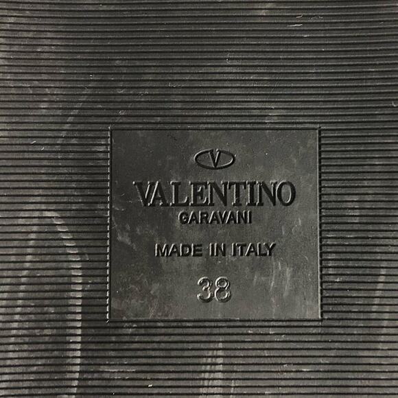 Valentino Garavani Roman Stud Shearling Lined Sabot Slip On Mules Slides 38 - Picture 7 of 7